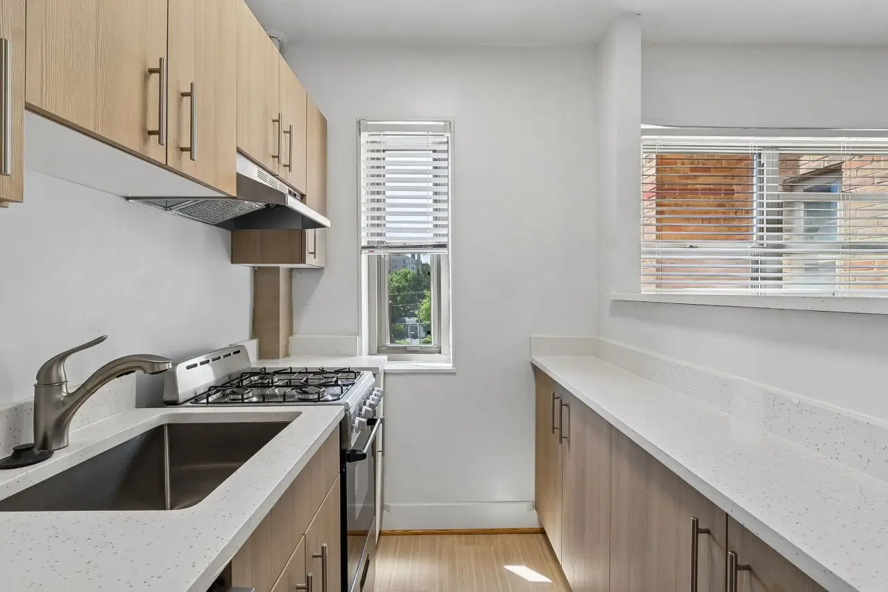 Macomb Gardens Renovated Kitchen Side Shot